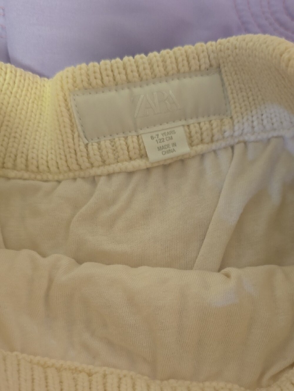 Zara Cream Crochet Shorts with Peach and Orange Beach Appliqués - Picture 2 of 6